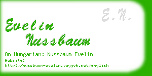 evelin nussbaum business card